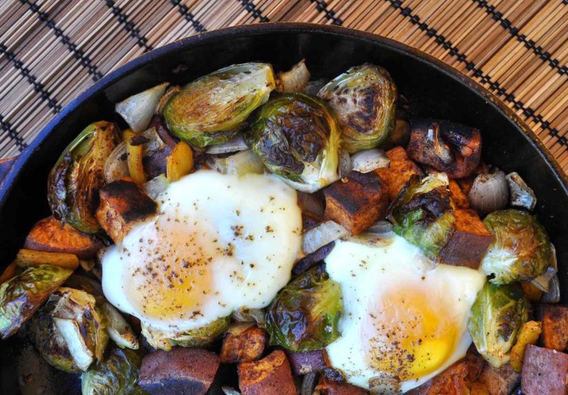 Brussels Sprouts and Sweet Potato Hash Recipe
