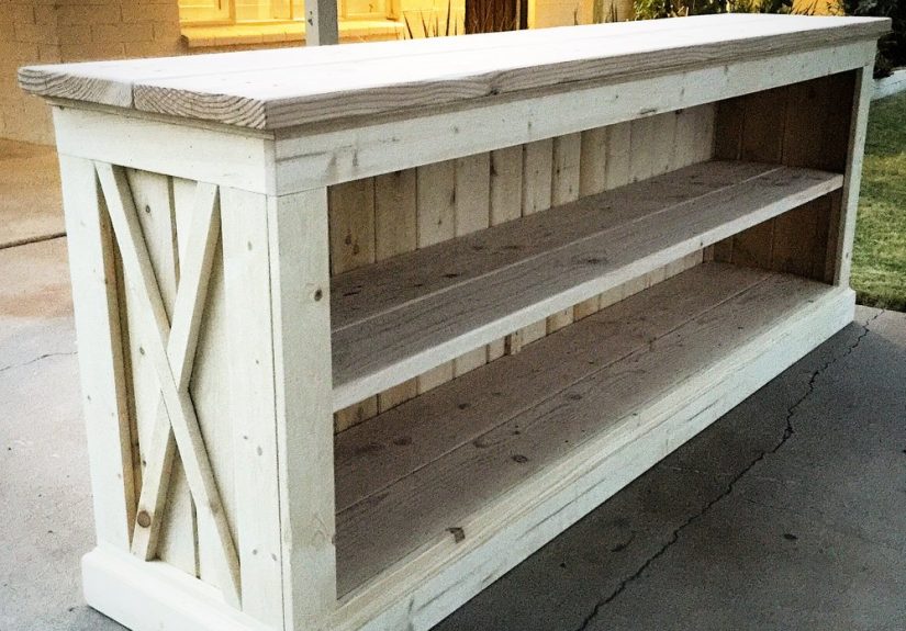 Build a Farmhouse TV Console/Sideboard