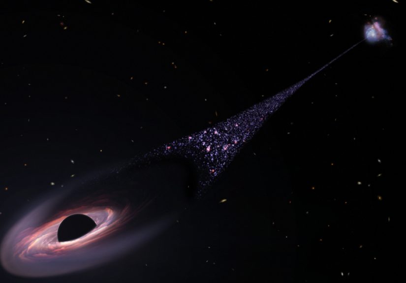 Hubble Captures Runaway Supermassive Black Hole: See Images