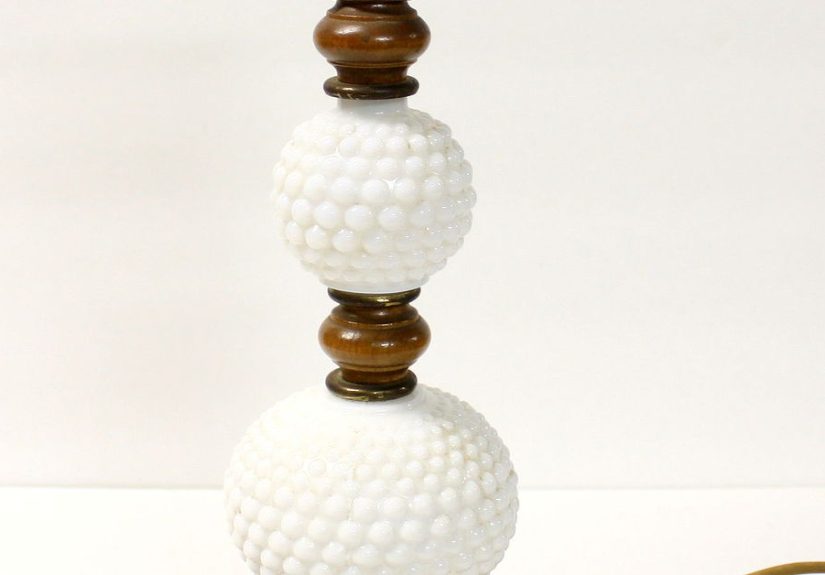 Milk Glass Lamp Makeover