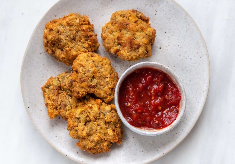 Skillet Eggplant Fritters Recipe