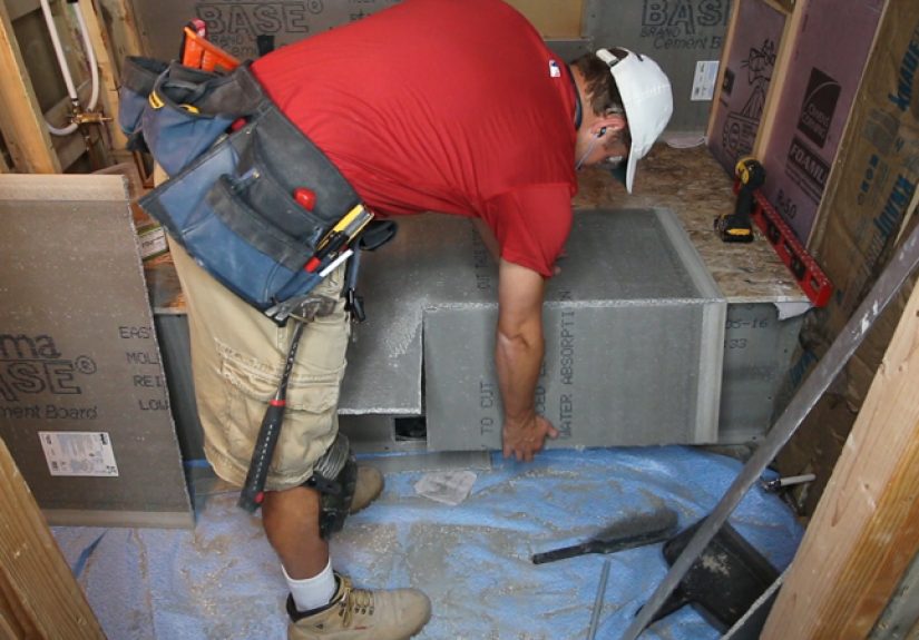 Basement Bathroom Drywall and Cement Board Installation