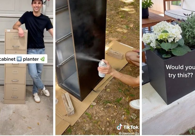 How to Build a DIY File Cabinet Planter