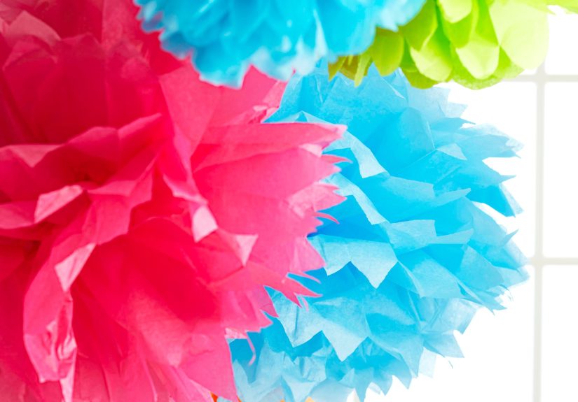 How to Make DIY Tissue Paper Pom-Poms in Just 4 Steps