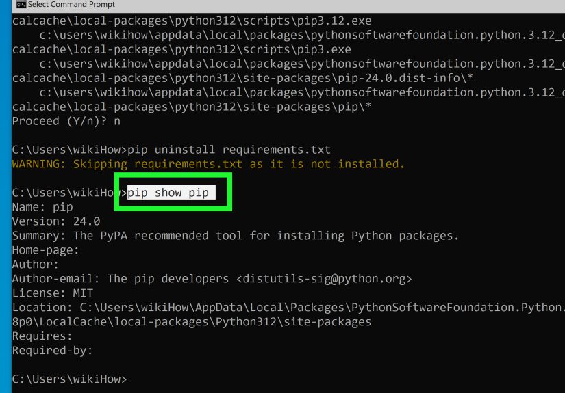 How to Use Pip to Uninstall a Package: Windows, Mac, & Linux