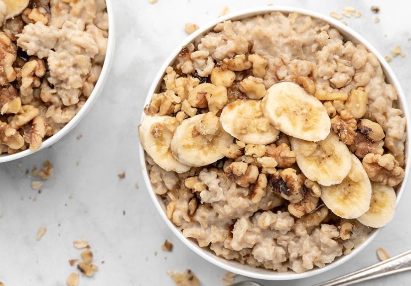 Instant Pot Banana Walnut Oatmeal Recipe