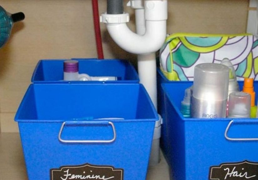 Organizing for $1: Under-the-sink Solutions