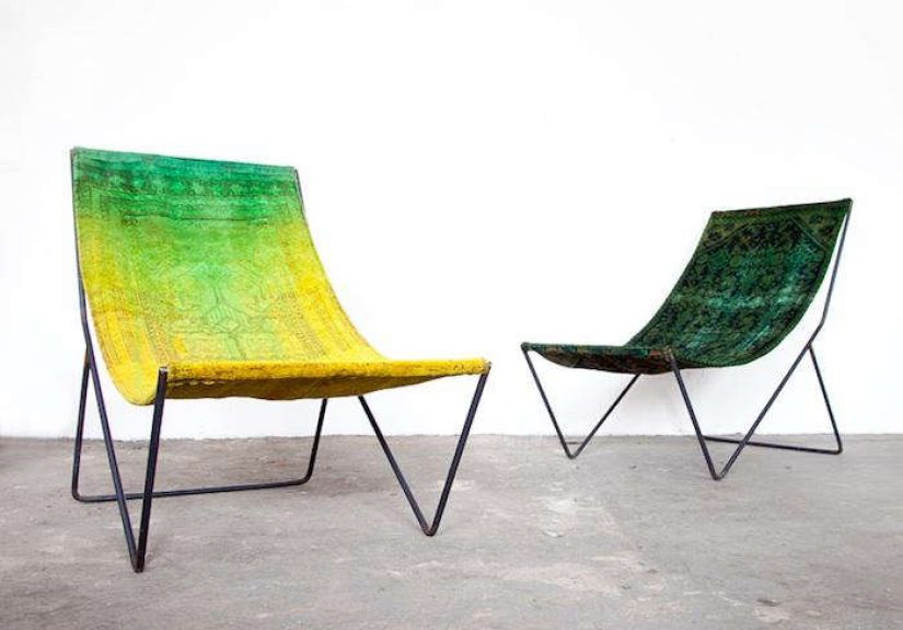 Over-Dyed Sling Chairs from Still + Co.