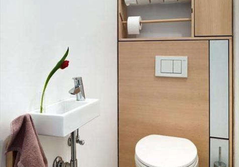 Storage: Toilet Roll Dowels in European Bath