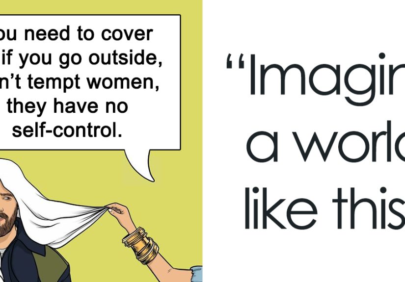 Artist Points Out Everyday Sexism By Placing Men In The Shoes Of Women (8 Pics)