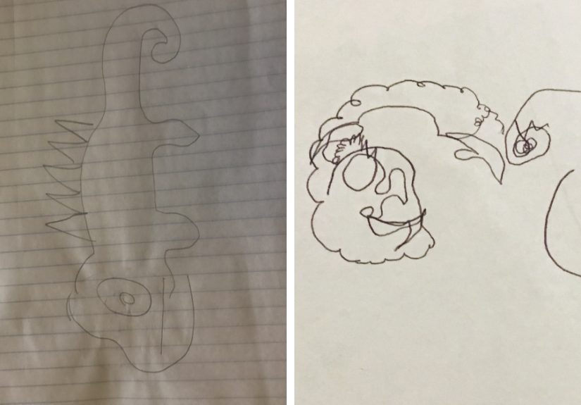 Hey Pandas, Draw Something In Your Home, Without Looking At The Paper While Drawing