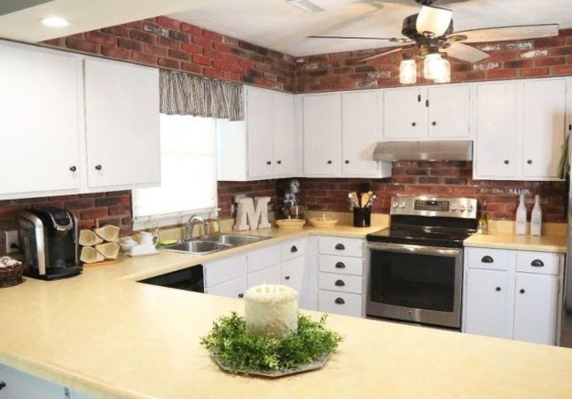 How to Brighten up Your Old Dated Brick Wall DIY