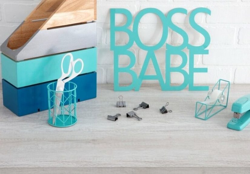 How to Upgrade Your Home Office - DIY Matching Desk Accessories