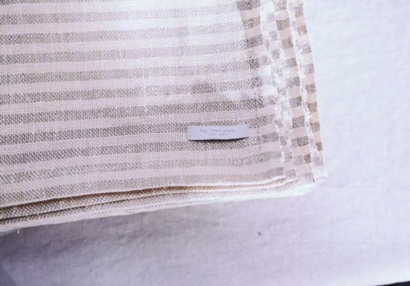 Natural Chambray Throw