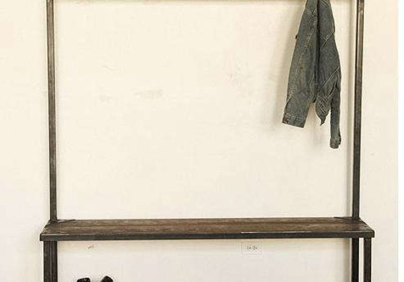 Storage: Coat Rack Bench at Strawser & Smith in Brooklyn