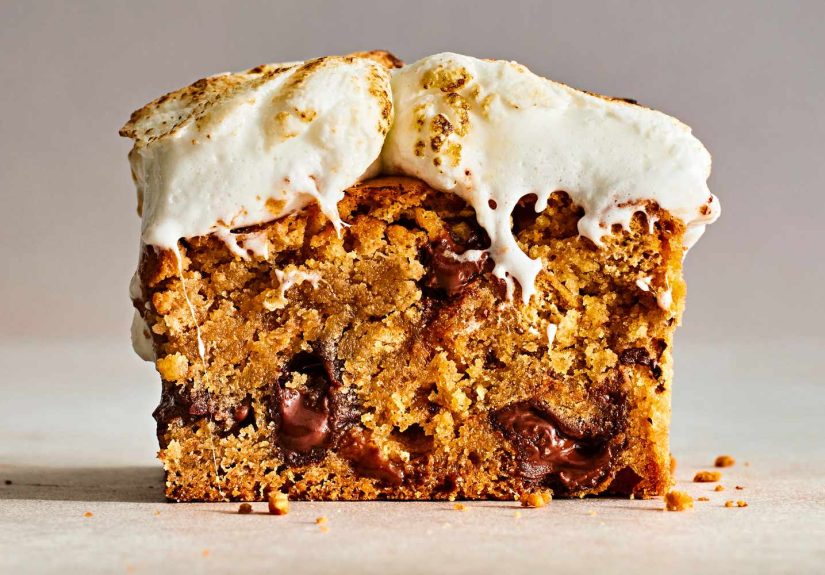 Tahini S’mores Blondies