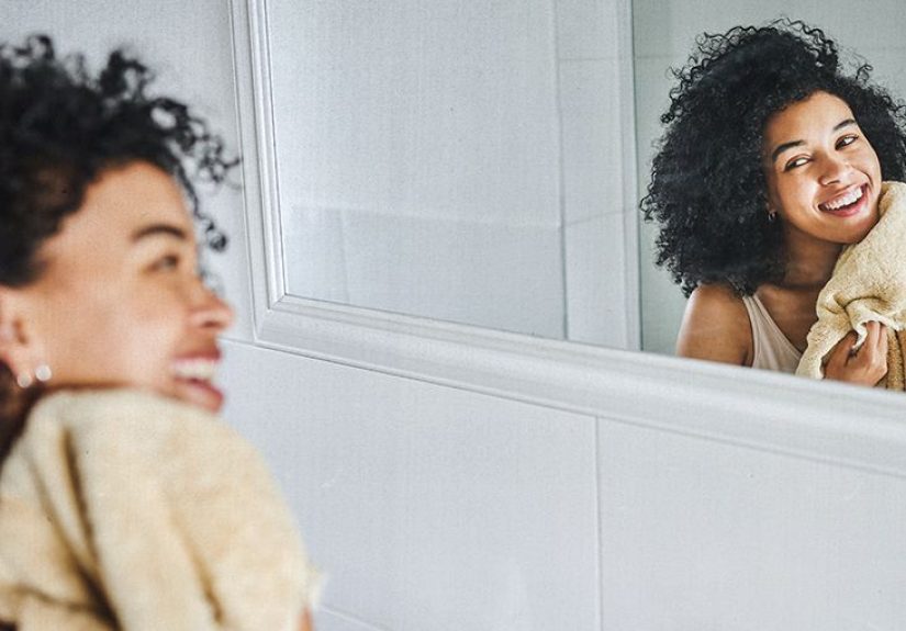 What can a person use to exfoliate their skin at home?