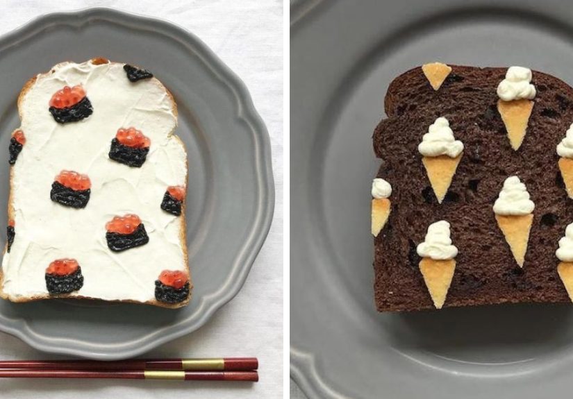 Woman Turns Her Boring Breakfast Toast Into Art