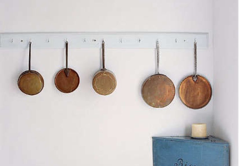 Copper Pots as Kitchen Decor
