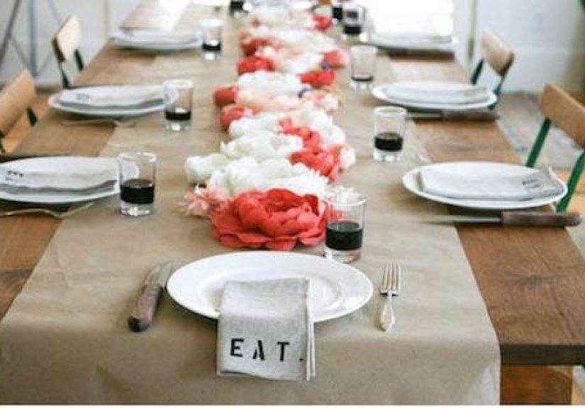 Custom Monogram Table Runner
