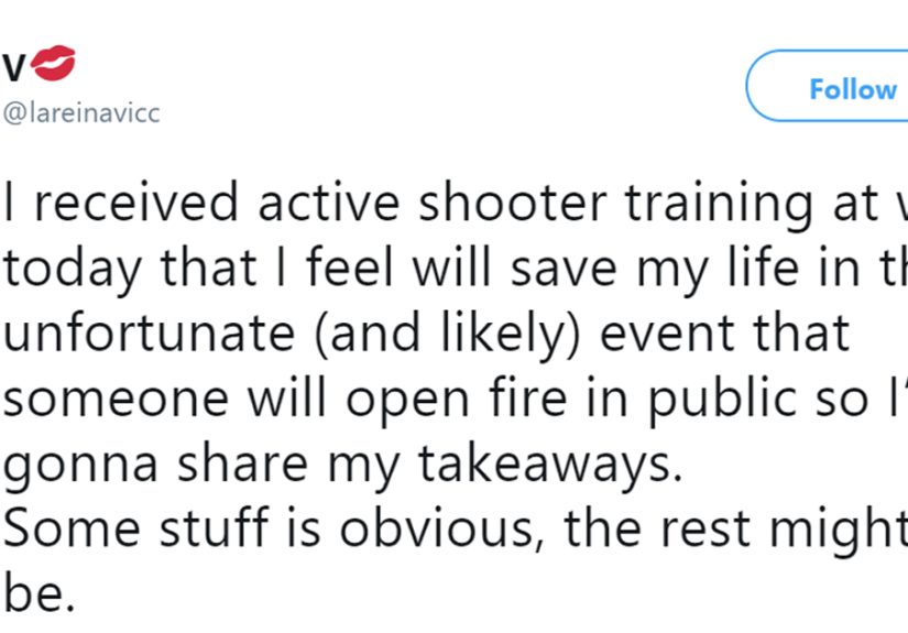 “Don’t Get Under The Table:” Teacher Shares Tips On Staying Alive If An Active Shooter Is Nearby