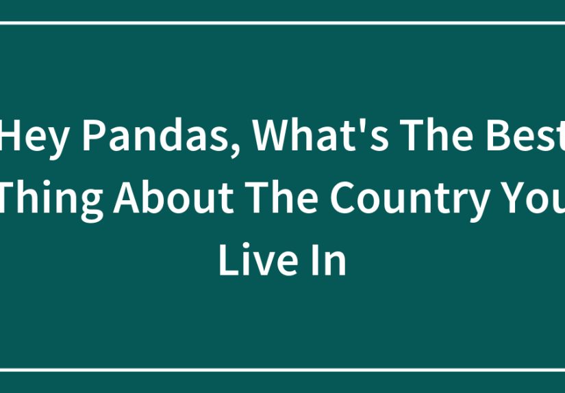 Hey Pandas, What’s The Best Thing About The Country You Live In