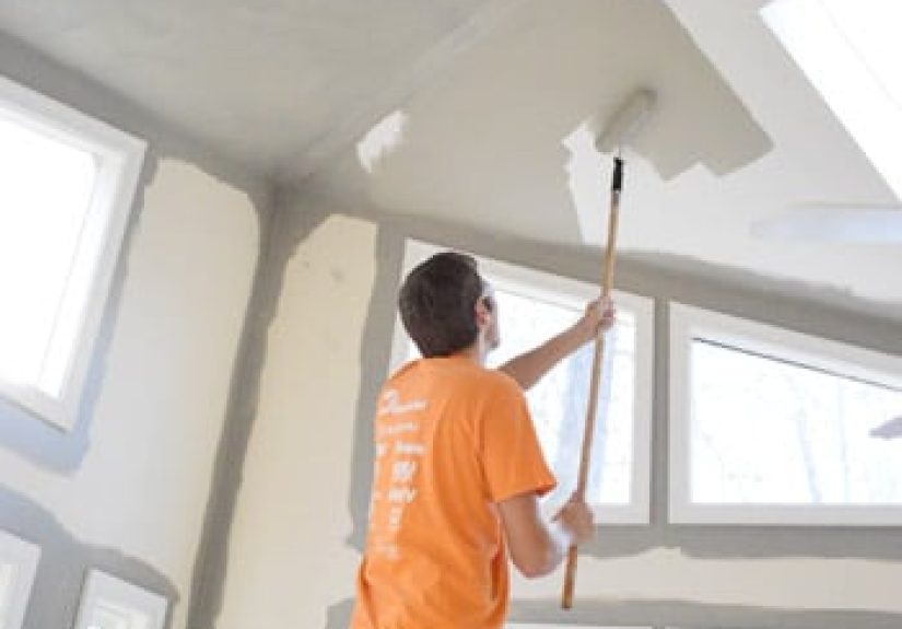How To Paint Extra High Vaulted Ceilings