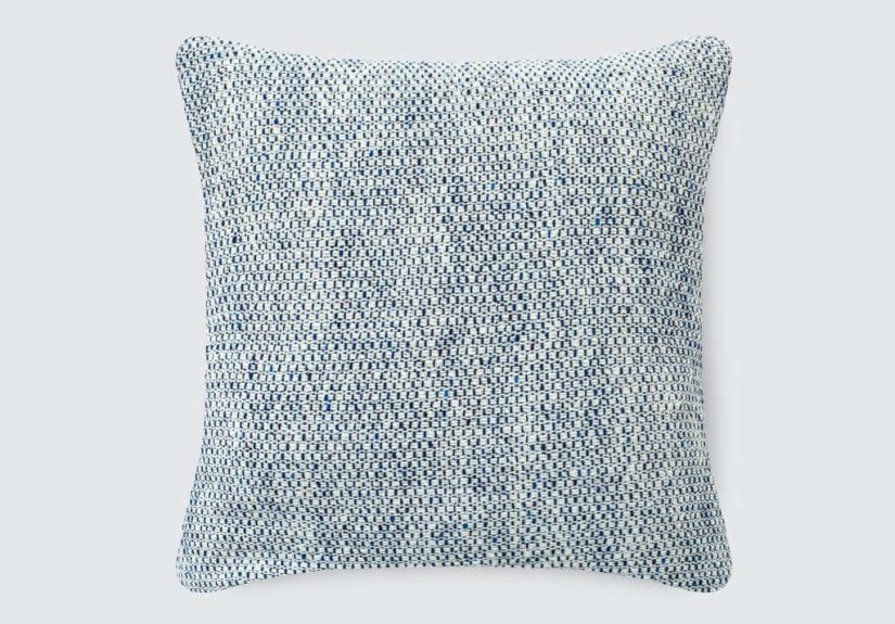 Laurel Tweed Pillow - Cobalt