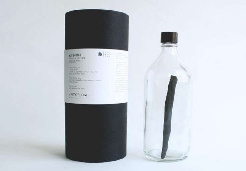 Mizu Bottle with Binchotan Purifying Stick