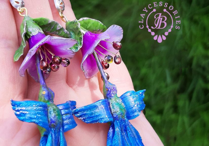 My One Of A Kind Earrings From Polymer Clay