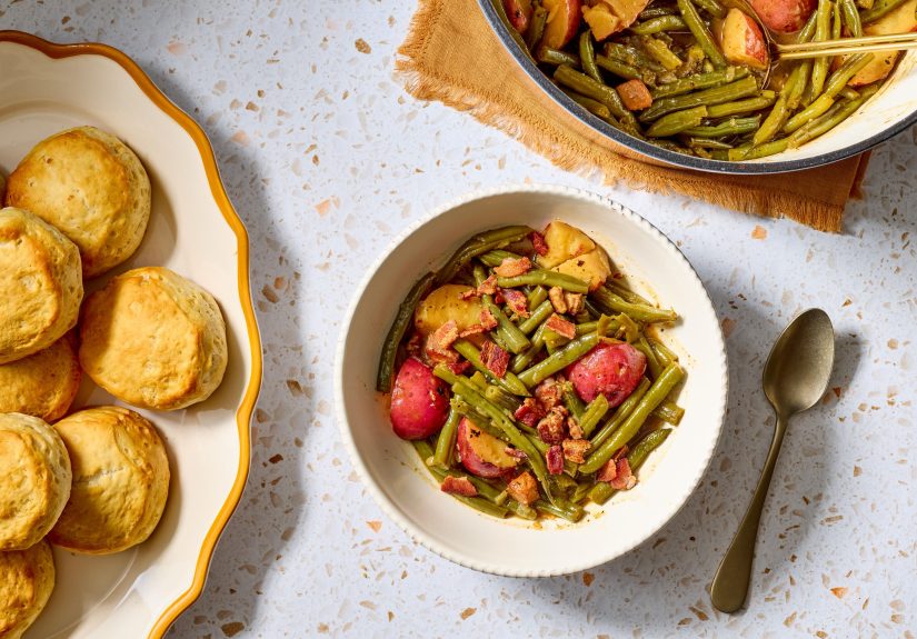 Southern Smothered Green Beans Recipe