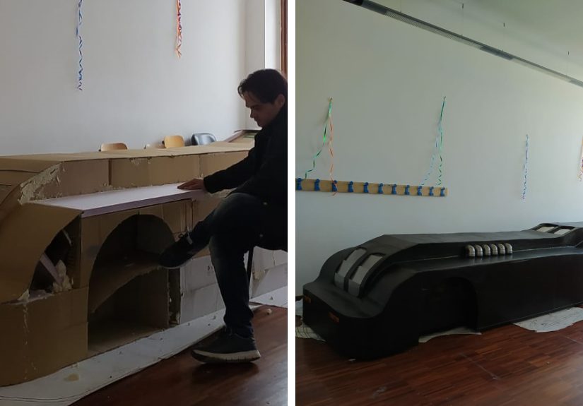 Batmobile In Recycled Cardboard!