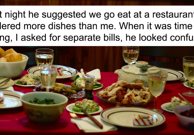 Couple Set Up Separate Finances, Wife Ends Up Leaving Husband At Restaurant After He Can’t Afford To Pay For His Part Of Dinner
