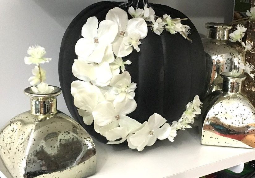 Floral Moon Pumpkin