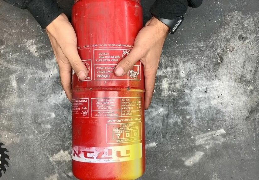 How to Turn a Fire Extinguisher Into a Decorative Fireplace DIY