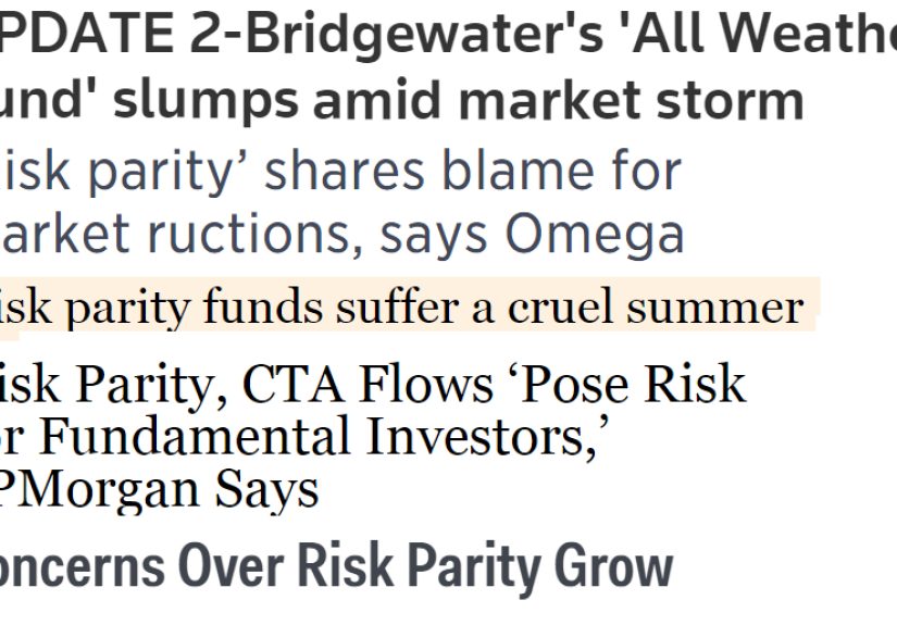 In Defense of Risk Parity (Or Any Long-Term Strategy)