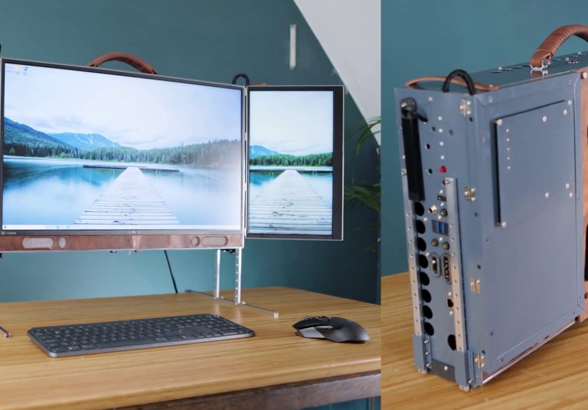 Triple Monitor Luggable PC Is An All In One Powerhouse
