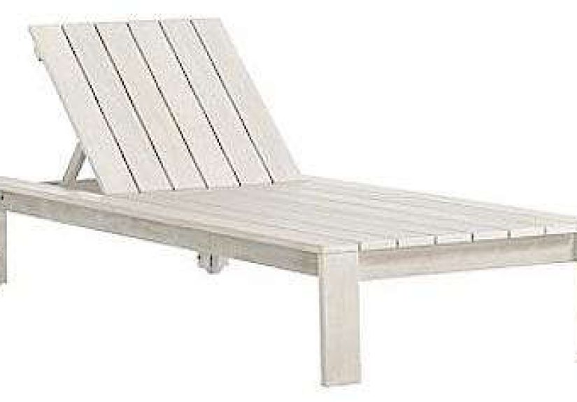 Wood-Slat Single Lounger